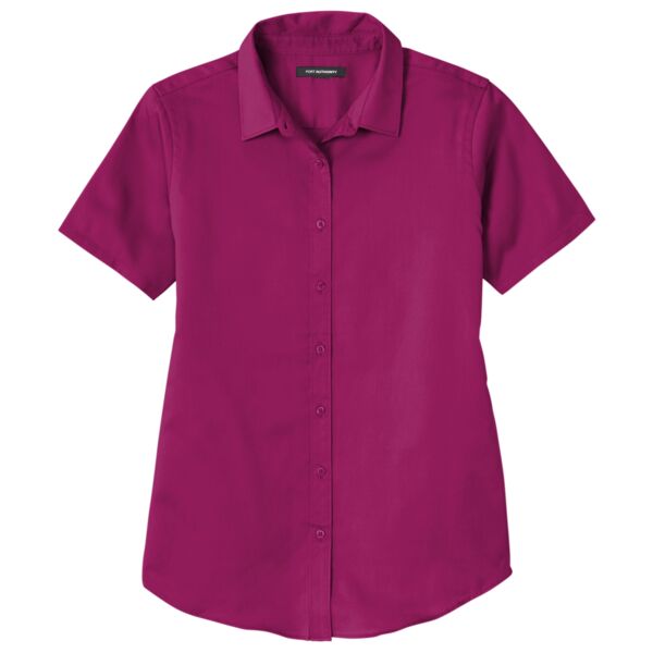 Ladies Short Sleeve SuperPro React ™ Twill Shirt Thumbnail