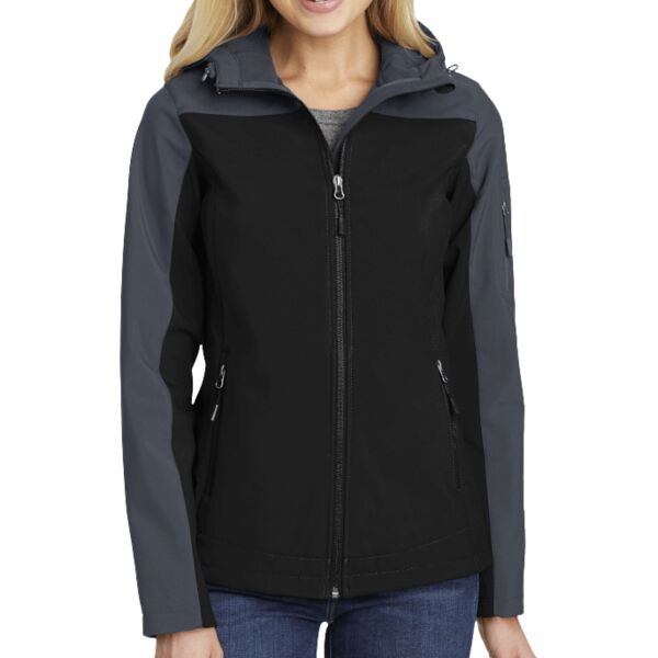 Ladies Hooded Core Soft Shell Jacket Thumbnail