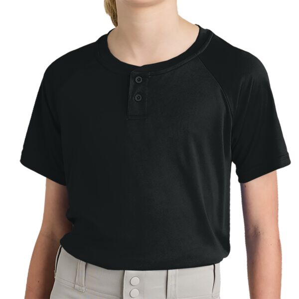Youth PosiCharge ® Competitor 2 Button Henley Thumbnail