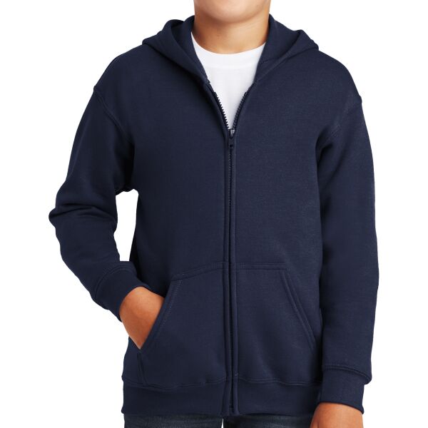 Youth Heavy Blend ™ Full Zip Hooded Sweatshirt Thumbnail