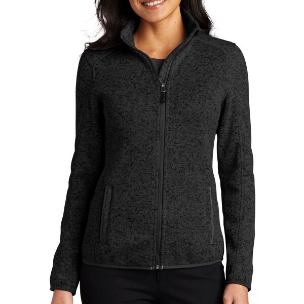 Ladies Sweater Fleece Jacket Thumbnail