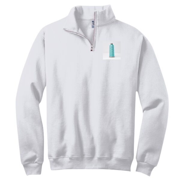 NuBlend ® 1/4 Zip Cadet Collar Sweatshirt Thumbnail
