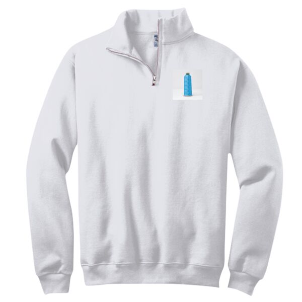 NuBlend ® 1/4 Zip Cadet Collar Sweatshirt Thumbnail