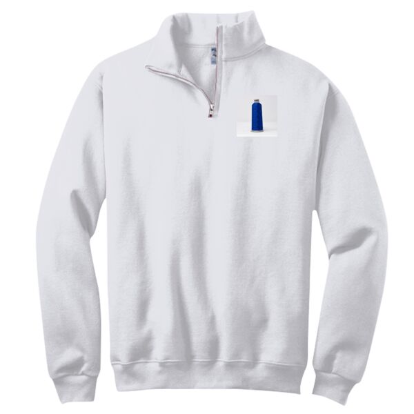 NuBlend ® 1/4 Zip Cadet Collar Sweatshirt Thumbnail