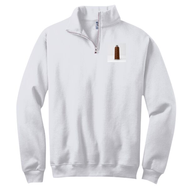 NuBlend ® 1/4 Zip Cadet Collar Sweatshirt Thumbnail
