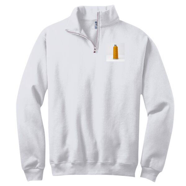 NuBlend ® 1/4 Zip Cadet Collar Sweatshirt Thumbnail