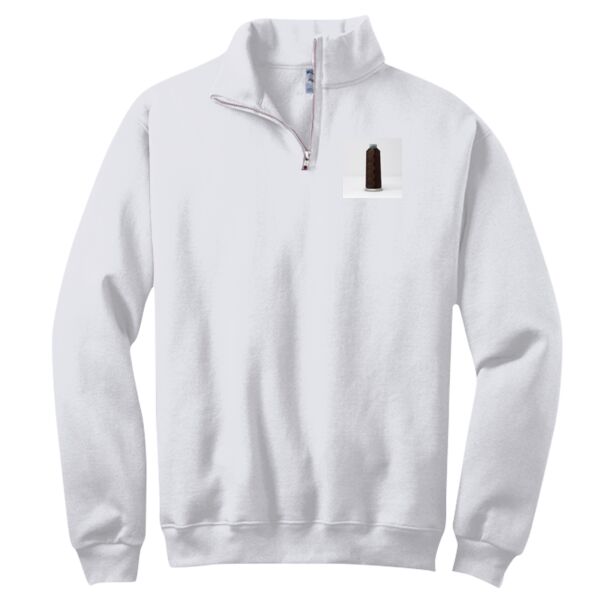NuBlend ® 1/4 Zip Cadet Collar Sweatshirt Thumbnail