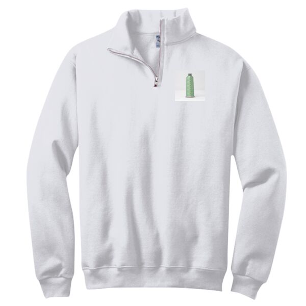 NuBlend ® 1/4 Zip Cadet Collar Sweatshirt Thumbnail
