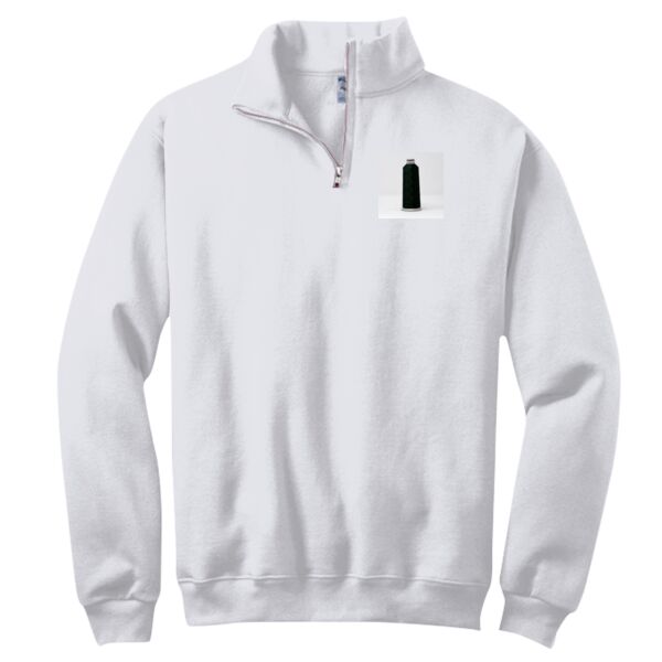 NuBlend ® 1/4 Zip Cadet Collar Sweatshirt Thumbnail
