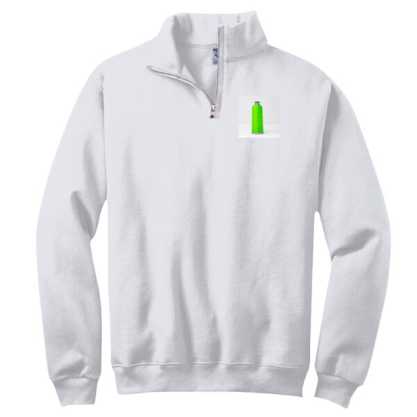 NuBlend ® 1/4 Zip Cadet Collar Sweatshirt Thumbnail