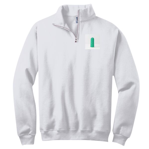 NuBlend ® 1/4 Zip Cadet Collar Sweatshirt Thumbnail
