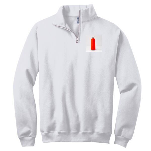 NuBlend ® 1/4 Zip Cadet Collar Sweatshirt Thumbnail