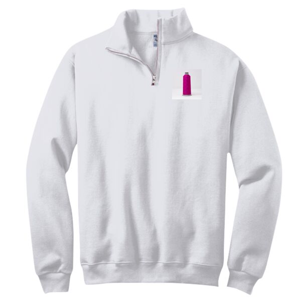 NuBlend ® 1/4 Zip Cadet Collar Sweatshirt Thumbnail