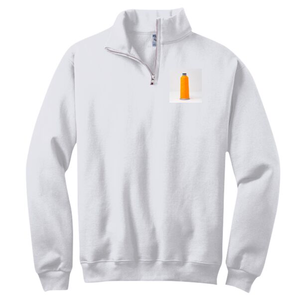 NuBlend ® 1/4 Zip Cadet Collar Sweatshirt Thumbnail