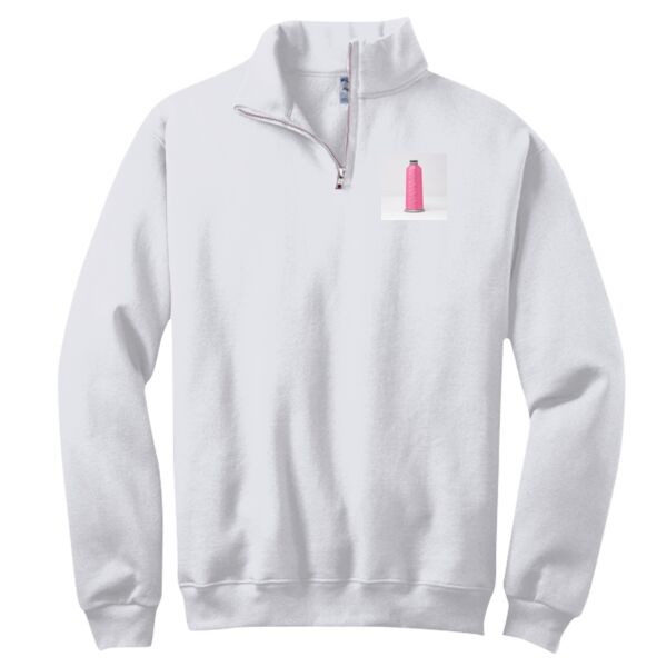 NuBlend ® 1/4 Zip Cadet Collar Sweatshirt Thumbnail