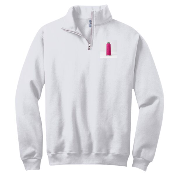 NuBlend ® 1/4 Zip Cadet Collar Sweatshirt Thumbnail