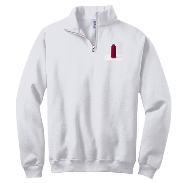 NuBlend ® 1/4 Zip Cadet Collar Sweatshirt Thumbnail