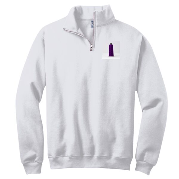 NuBlend ® 1/4 Zip Cadet Collar Sweatshirt Thumbnail