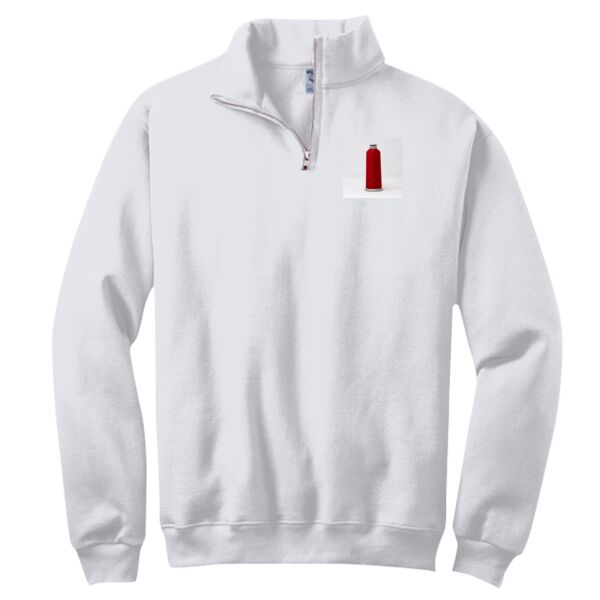NuBlend ® 1/4 Zip Cadet Collar Sweatshirt Thumbnail