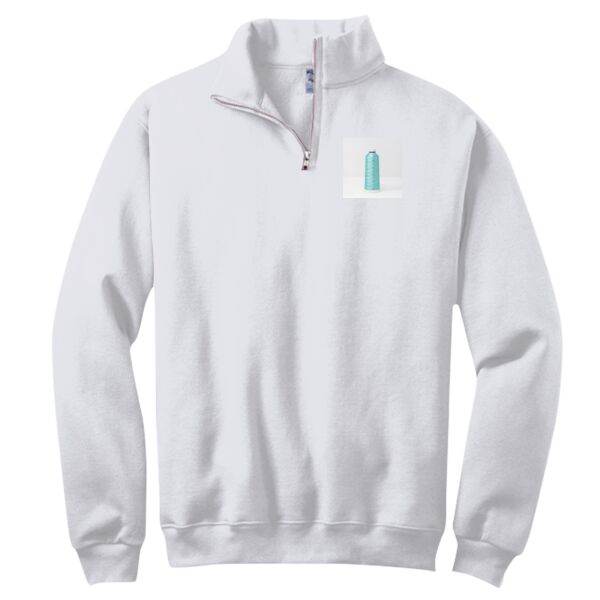NuBlend ® 1/4 Zip Cadet Collar Sweatshirt Thumbnail