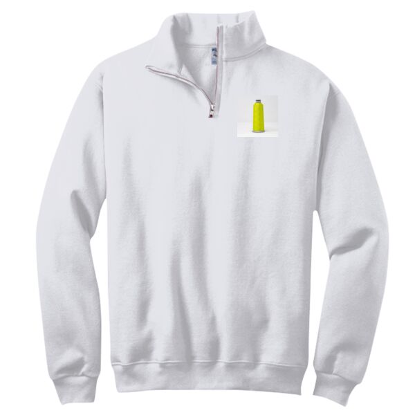 NuBlend ® 1/4 Zip Cadet Collar Sweatshirt Thumbnail