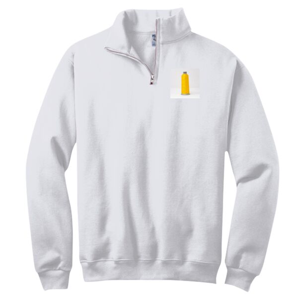 NuBlend ® 1/4 Zip Cadet Collar Sweatshirt Thumbnail